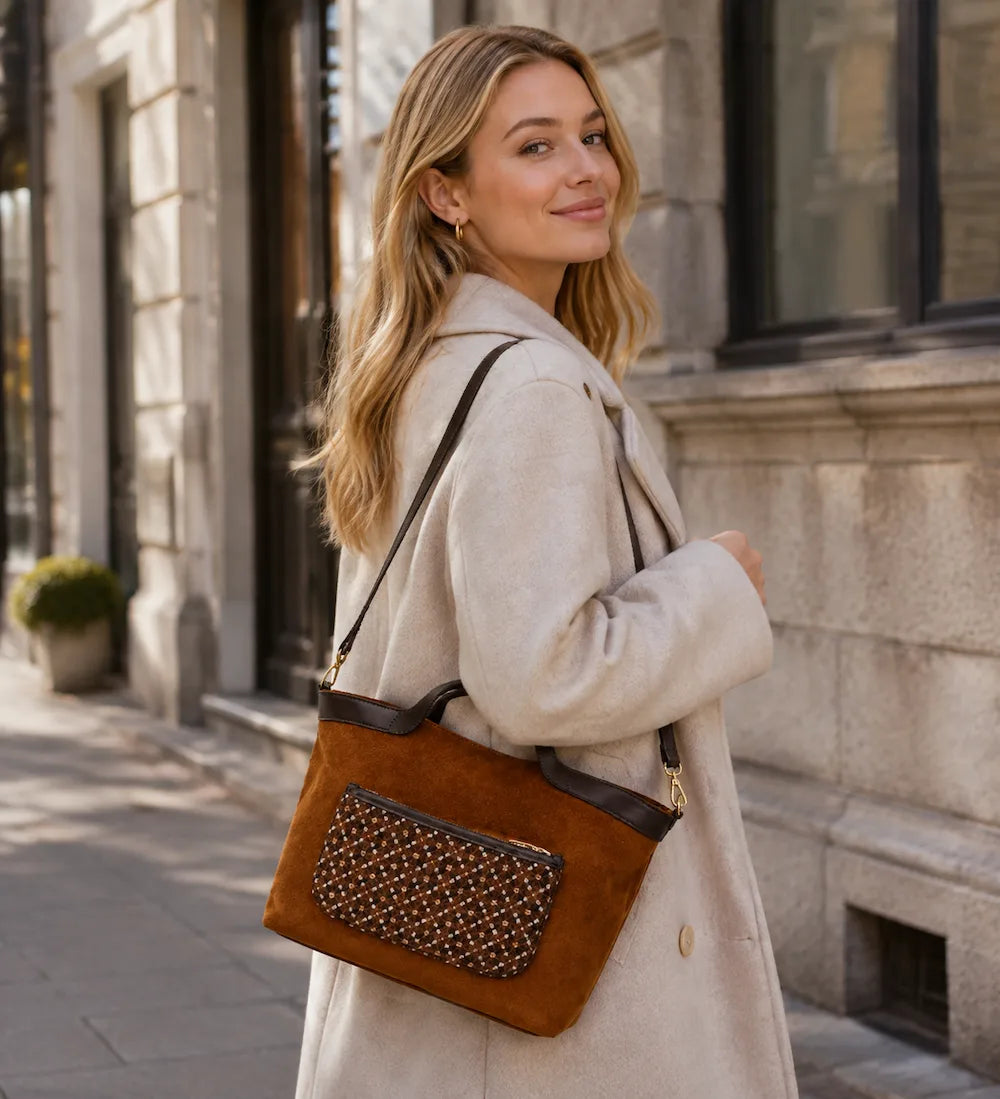 Zimloom Osmanthus Pattern Handbag