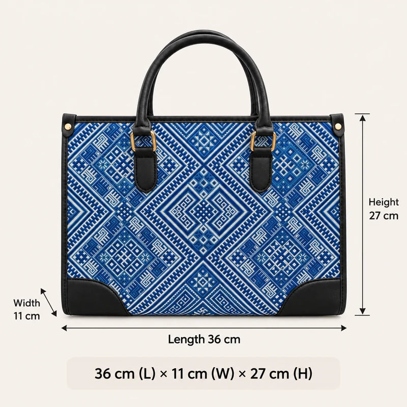 Blue Woven Tote Bag – Everlasting Union Pattern