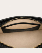 Interior zip pocket of the Everlasting Union Motif Zhuang brocade tote bag