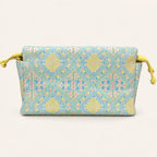 Longevity pattern woven crossbody bag back view
