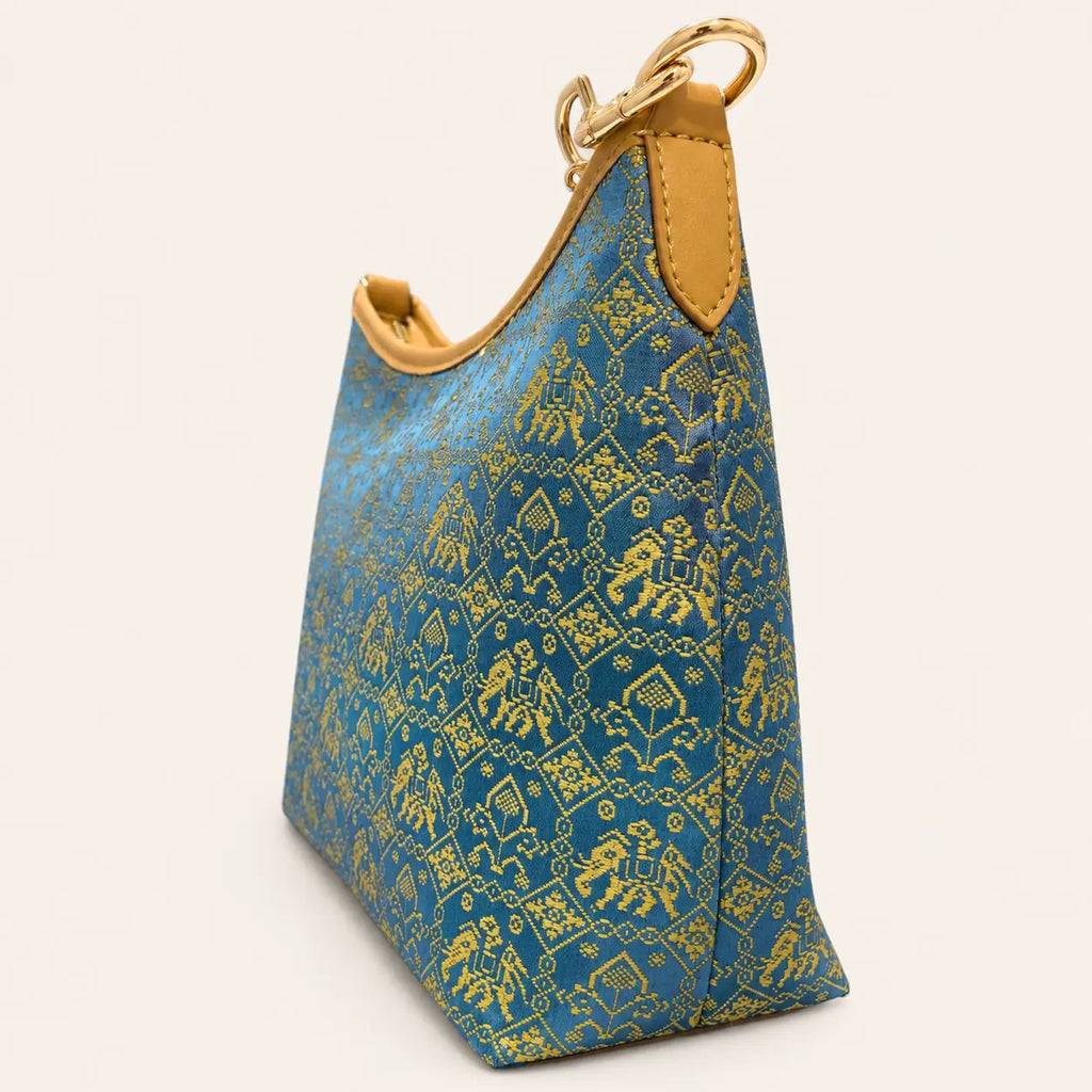 Renewal pattern crossbody bag hardware detail