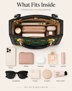 Green Woven Top Handle Handbag – Wealth‑Bringing Swallow Pattern — additional product view