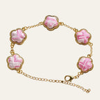 Zimloom Zhuang Brocade Bracelet- Flower Shape