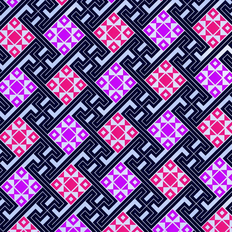 Zimloom 卍 Character Octagonal Pattern Handbag pattern detail