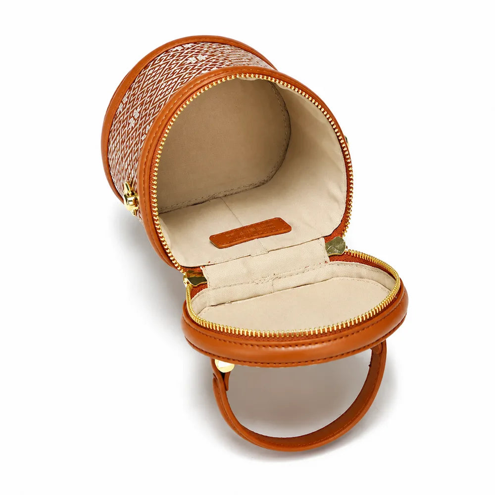 Zimloom Auspicious Octagonal Pattern Fortune Bucket Bag