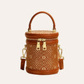 Zimloom Auspicious Octagonal Pattern Fortune Bucket Bag