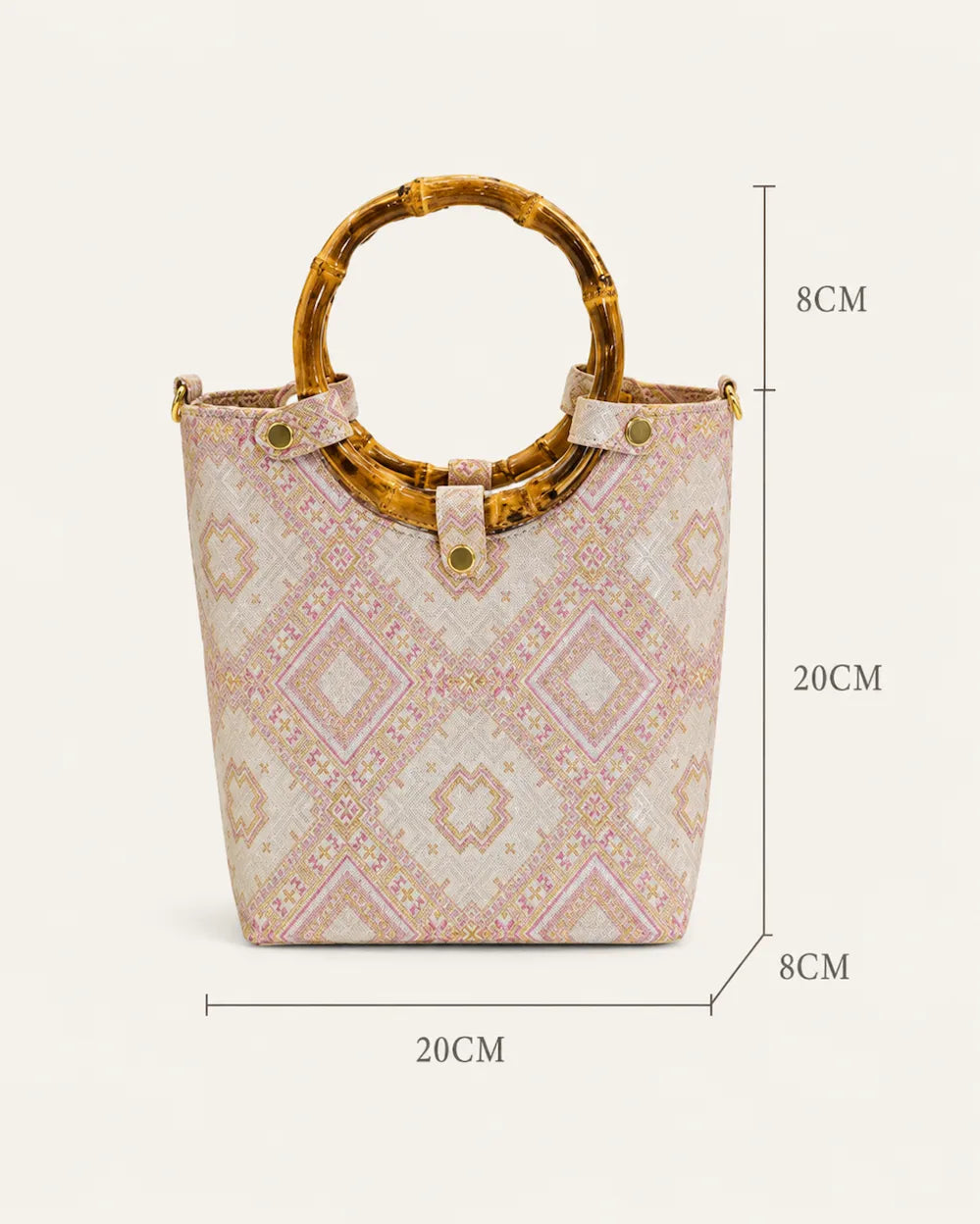 Jacquard Tote Bag – Blossom & Swallow Motif