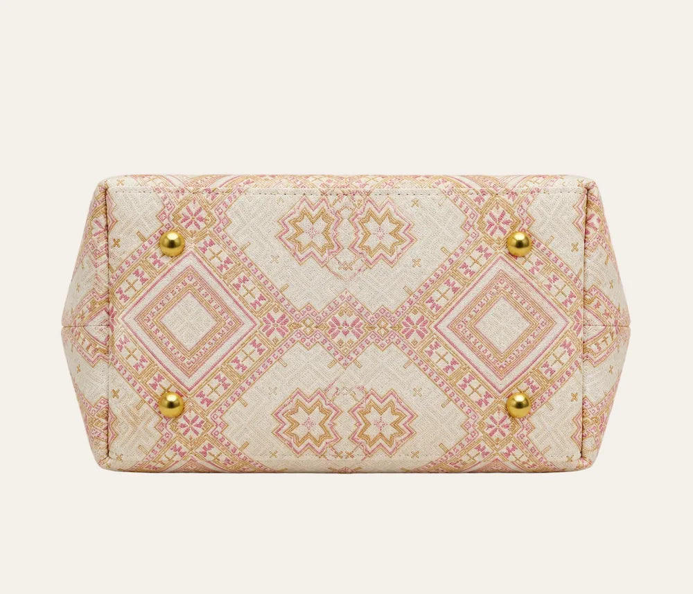 Zimloom Blossom & Swallow Pattern Tote Bag