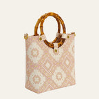 Zimloom Blossom & Swallow Pattern Tote Bag