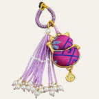 Zimloom Zhuang Brocade Charms- Fortune Cat Shape