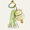 Zimloom Zhuang Brocade Charms- Fortune Cat Shape