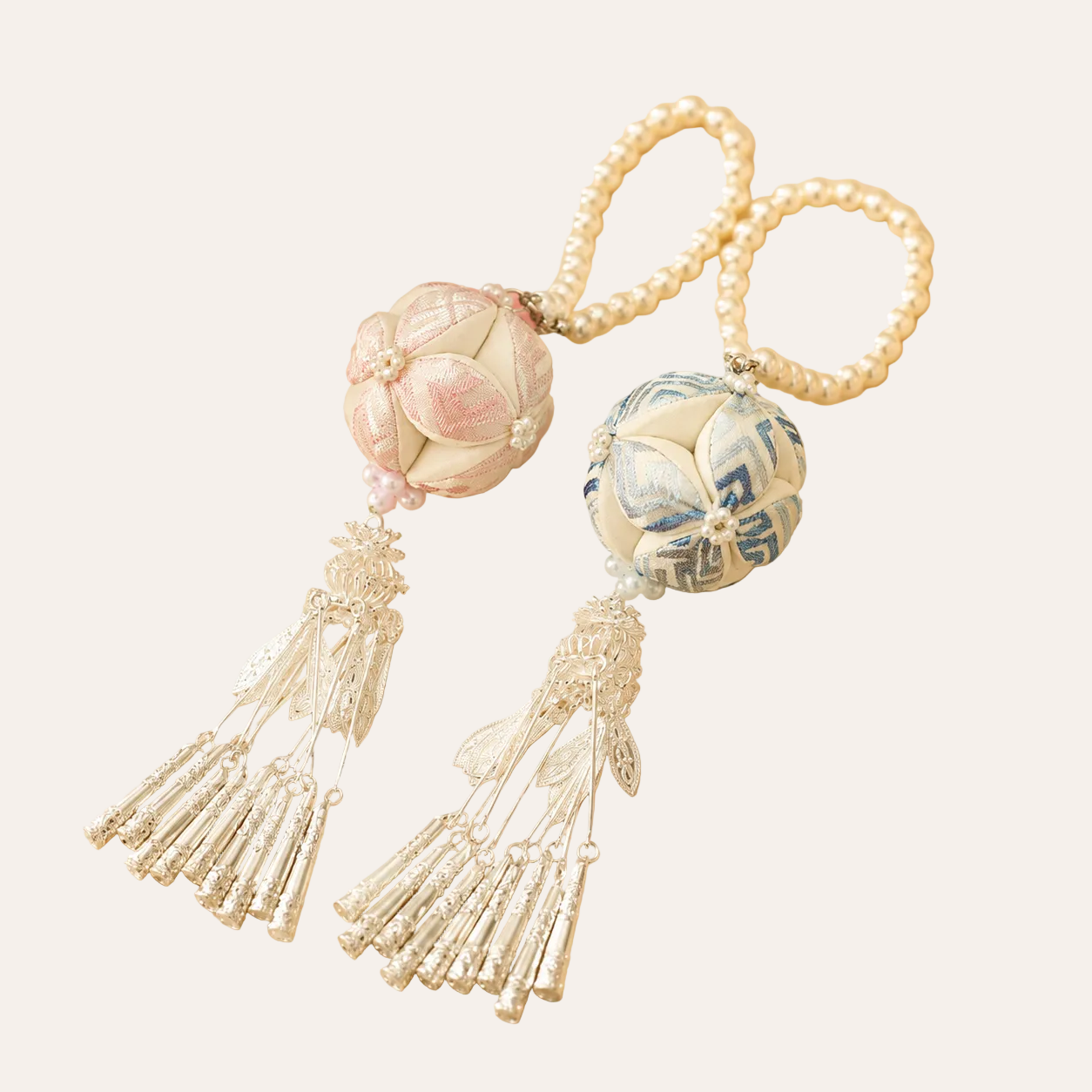Zimloom Zhuang Brocade Charms- Xiuqiu (Embroidered Ball)