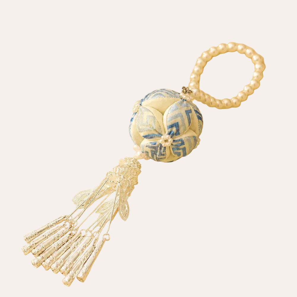 Zimloom Zhuang Brocade Charms- Xiuqiu (Embroidered Ball)