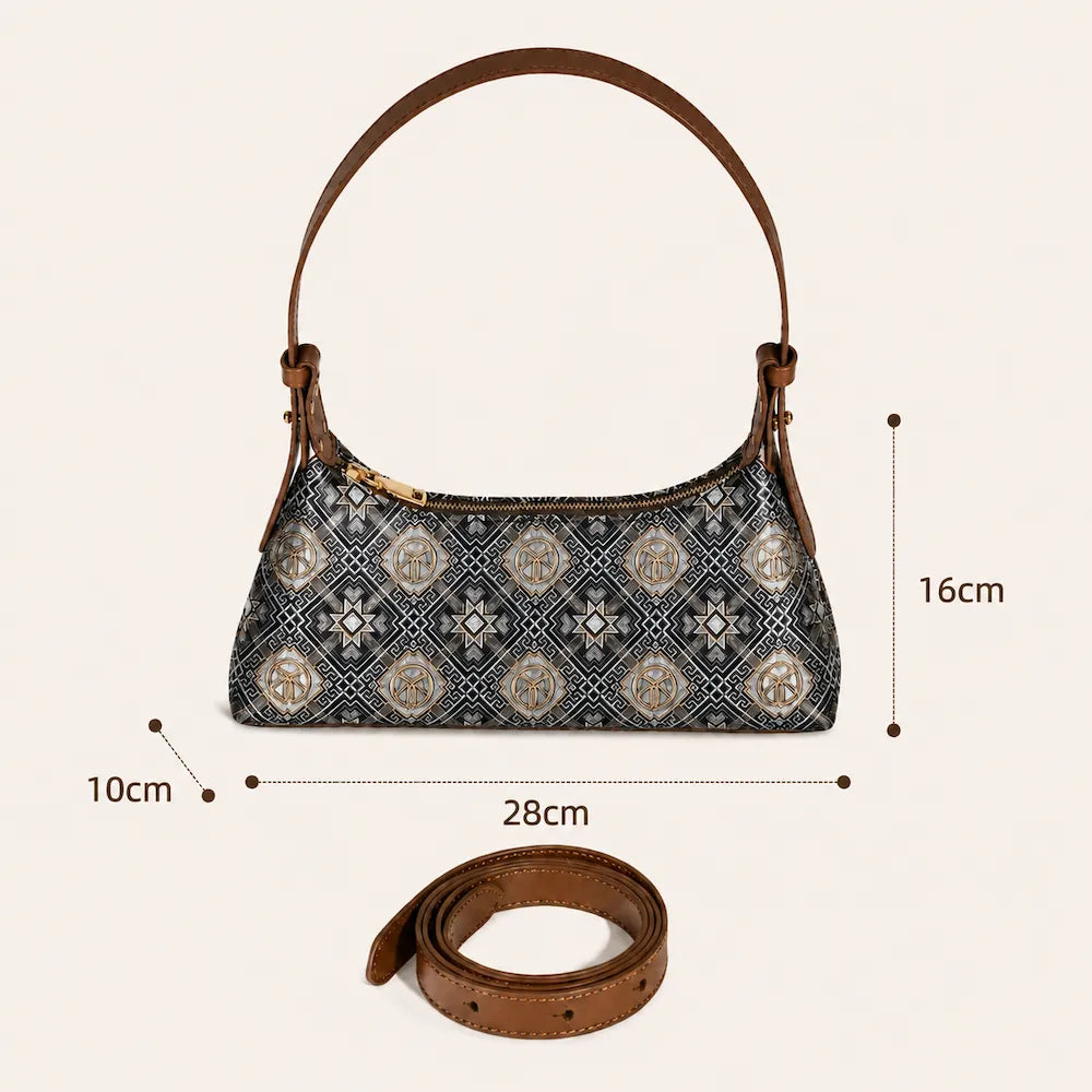 Zimloom Liujia Bird And Sun Baguette Bag
