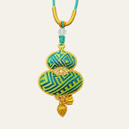 Zimloom Zhuang Brocade Necklace- Gourd Shape