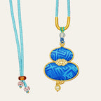 Zimloom Zhuang Brocade Necklace- Gourd Shape