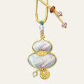 Zimloom Zhuang Brocade Necklace- Gourd Shape