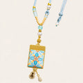 Zimloom Zhuang Brocade Necklace- Rectangle Shape
