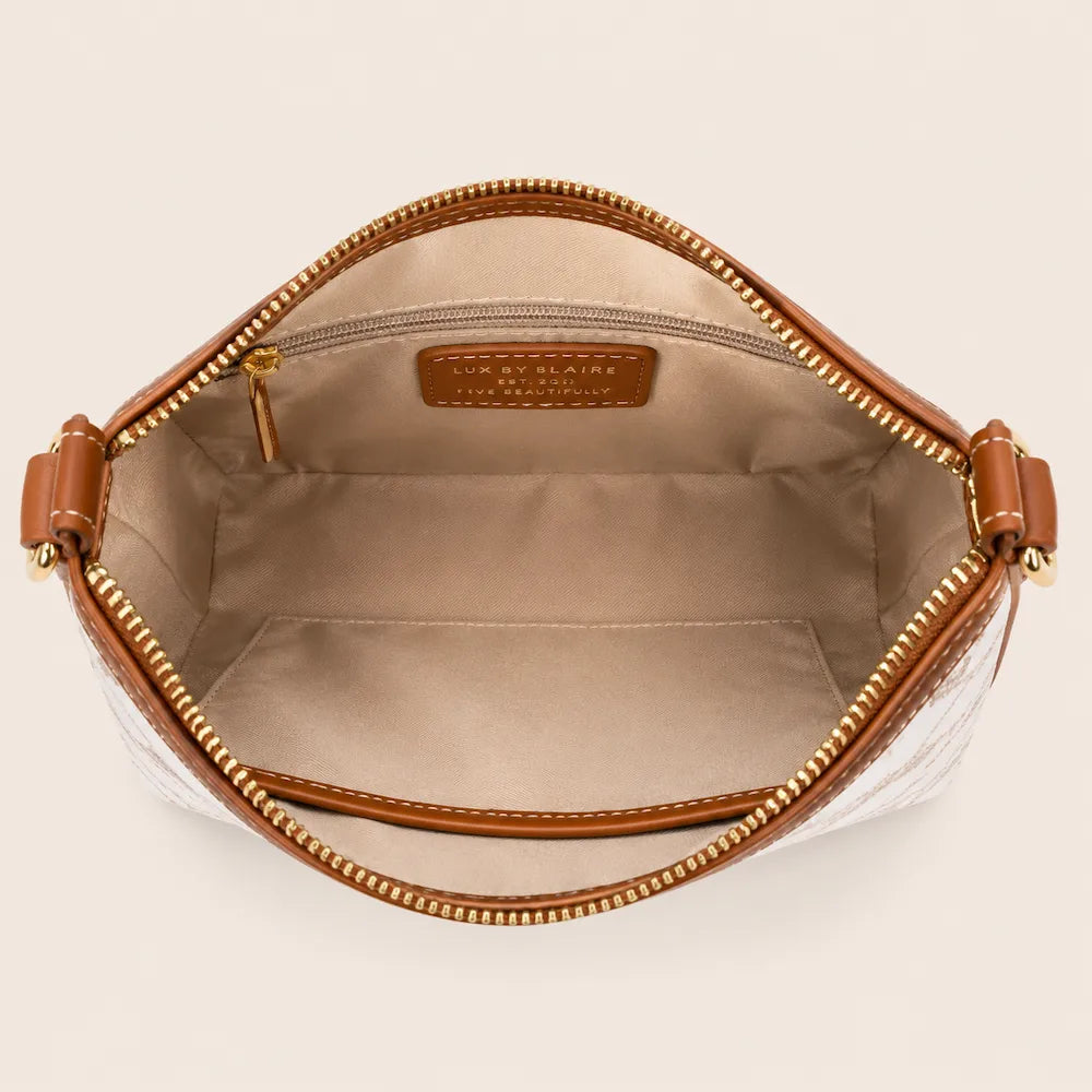 Zimloom Octagonal Pattern Crossbody Bag