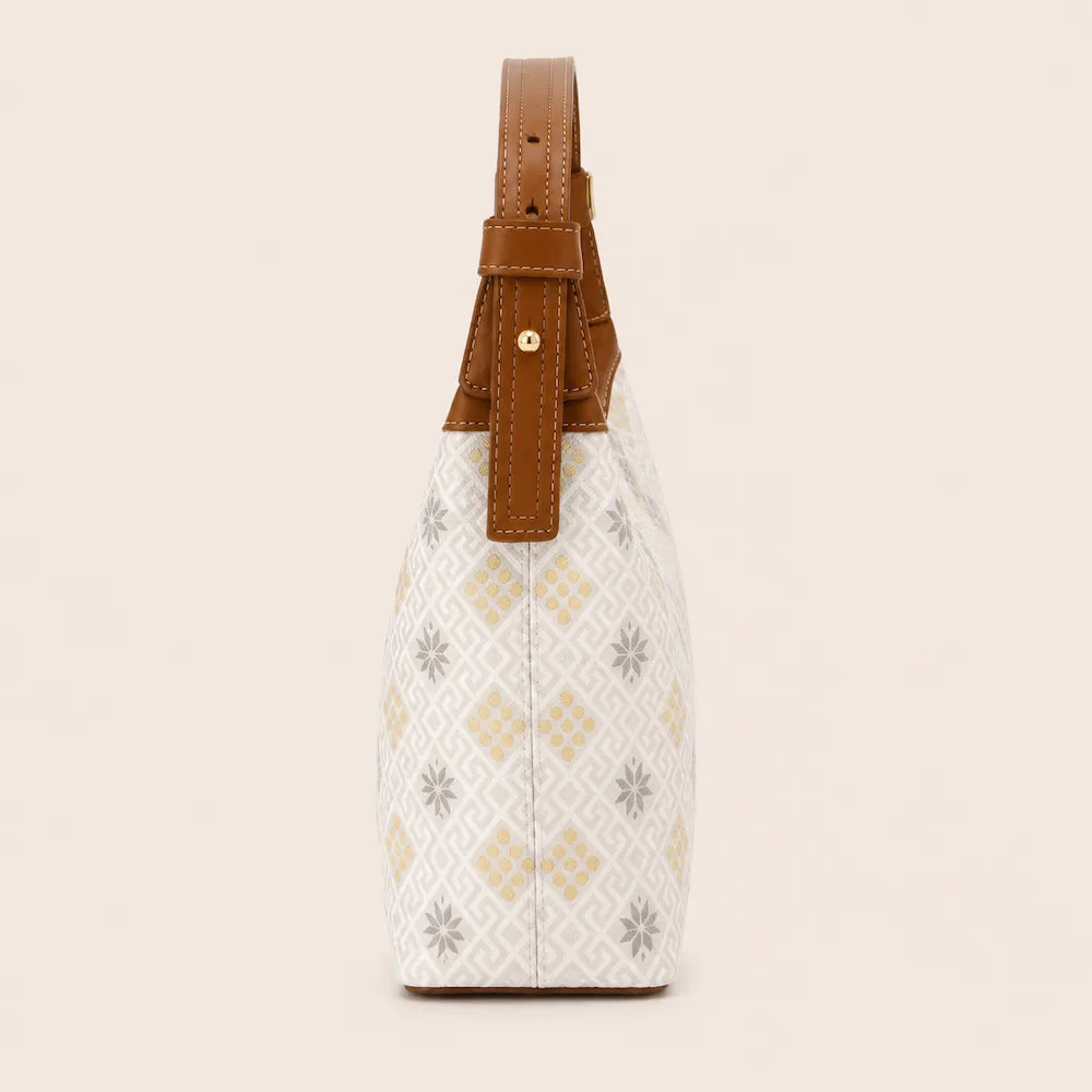 Zimloom Octagonal Pattern Crossbody Bag