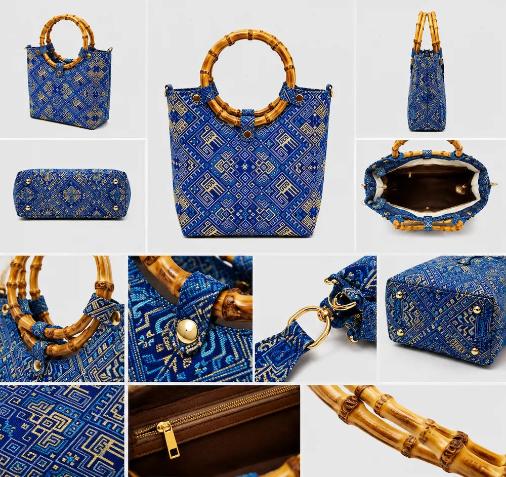 Zimloom Phoenix and Butterfly Pattern Tote