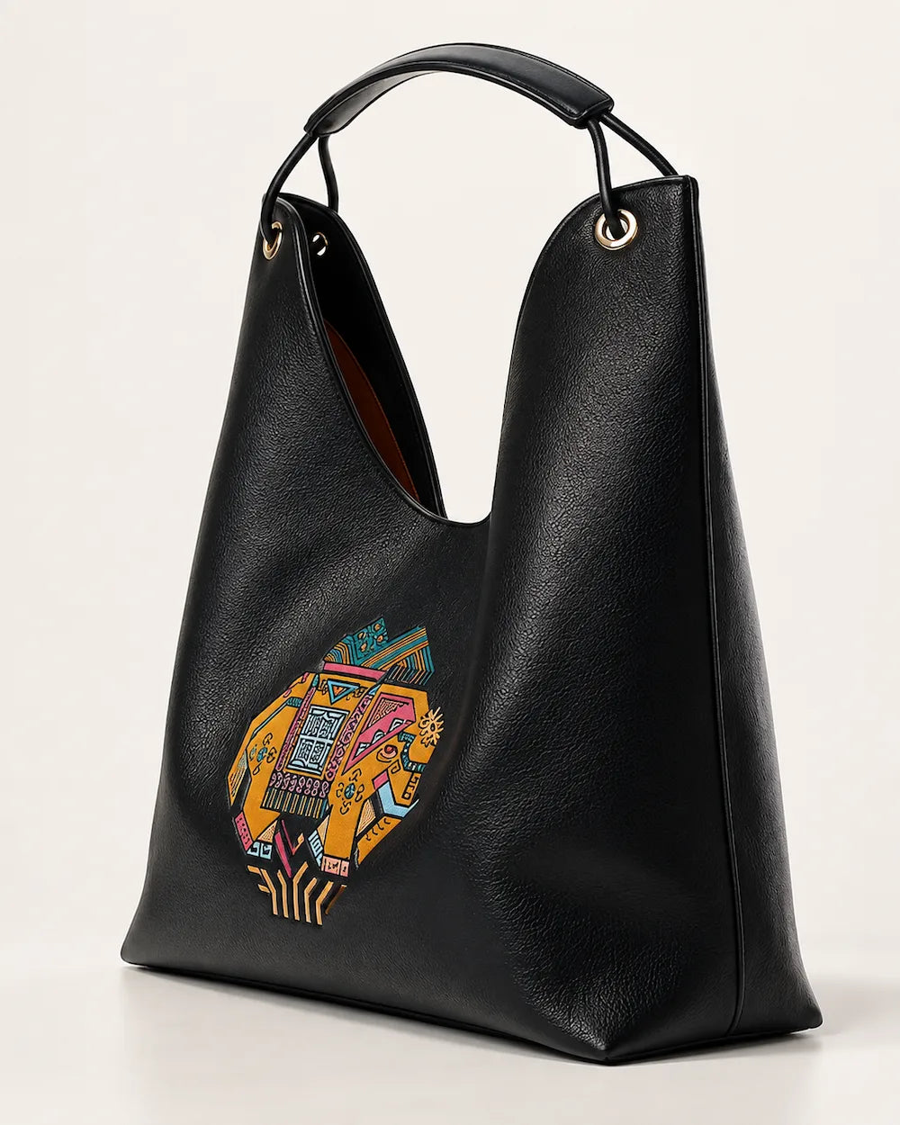Chinese Heritage Tote Bag – Renewal Pattern — styling and carrying view