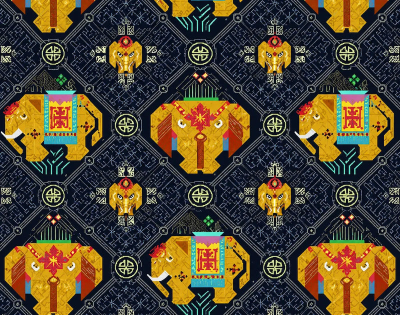 Zimloom Renewal Of All Things Pattern Tote Bag pattern detail