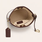 Zimloom Seeking Plum Blossoms Through Snow Pattern Bucket Bag