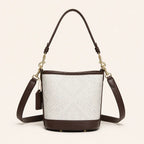 Zimloom Seeking Plum Blossoms Through Snow Pattern Bucket Bag