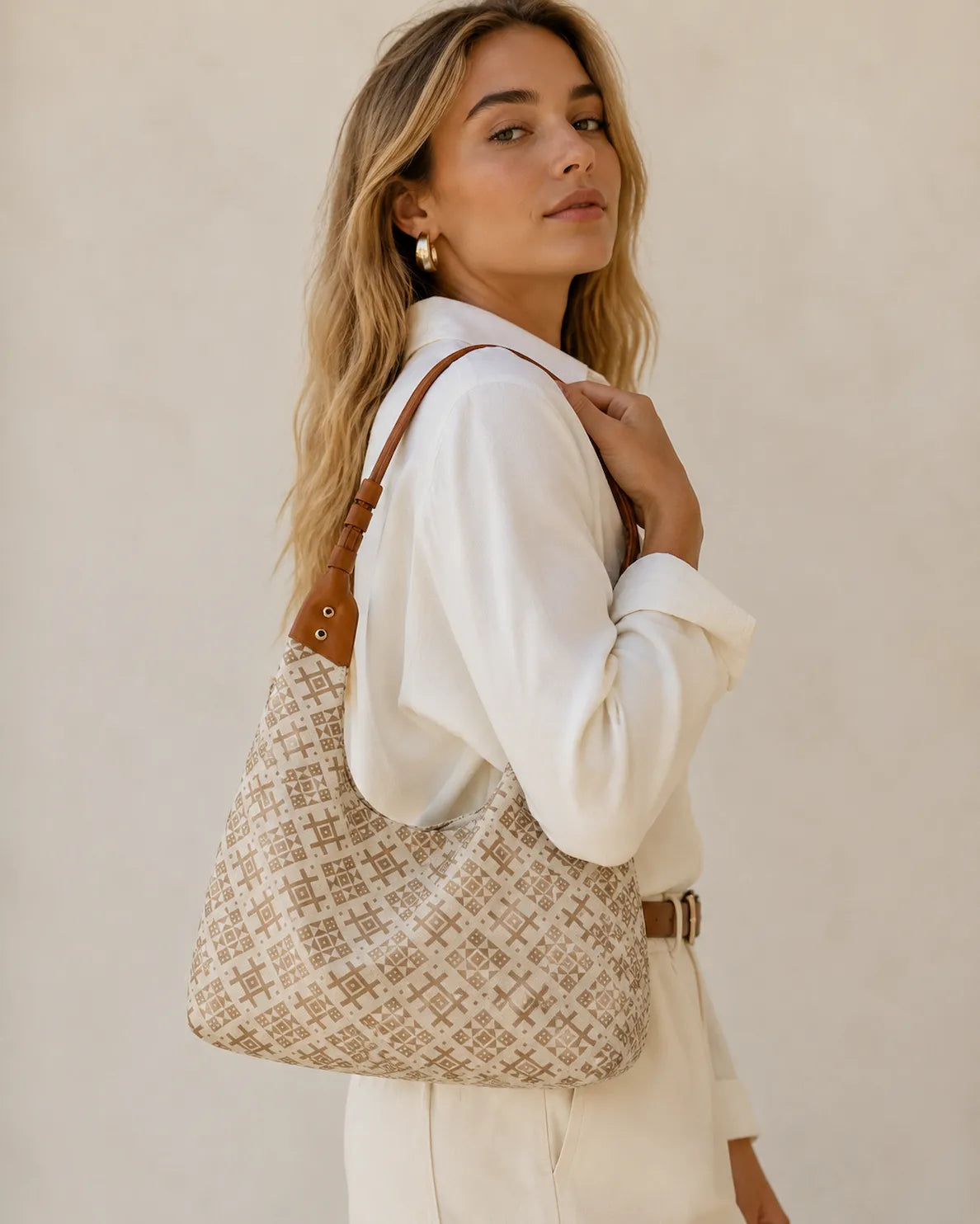 Zimloom Well Grain Pattern Tote Bag