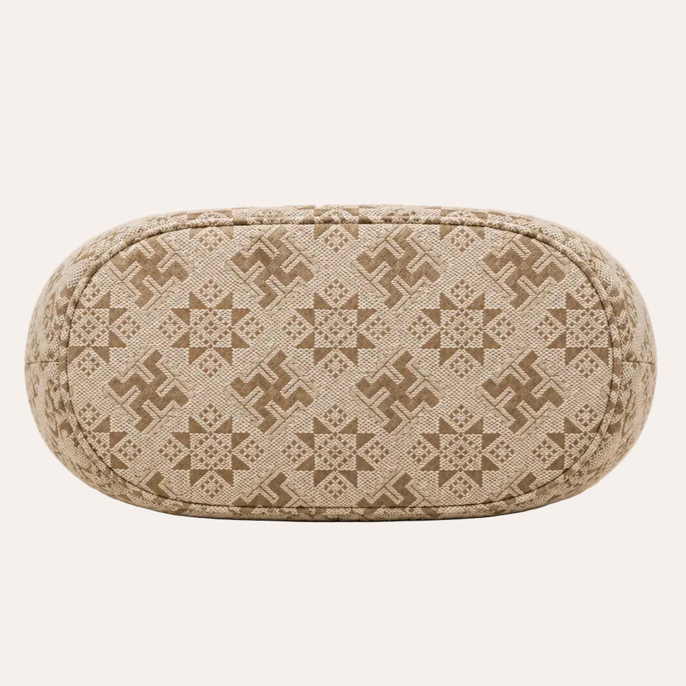 Zimloom 卍 Character Octagonal Pattern Handbag