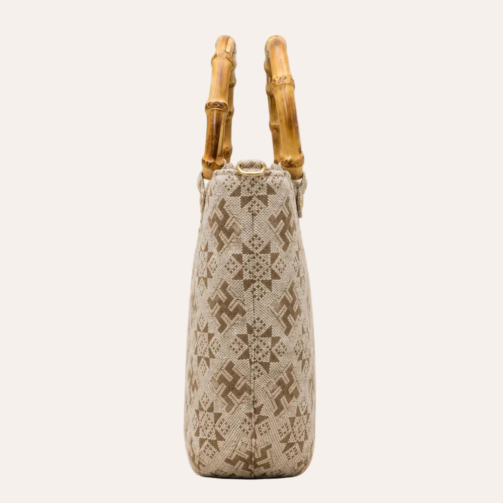 Zimloom 卍 Character Octagonal Pattern Handbag