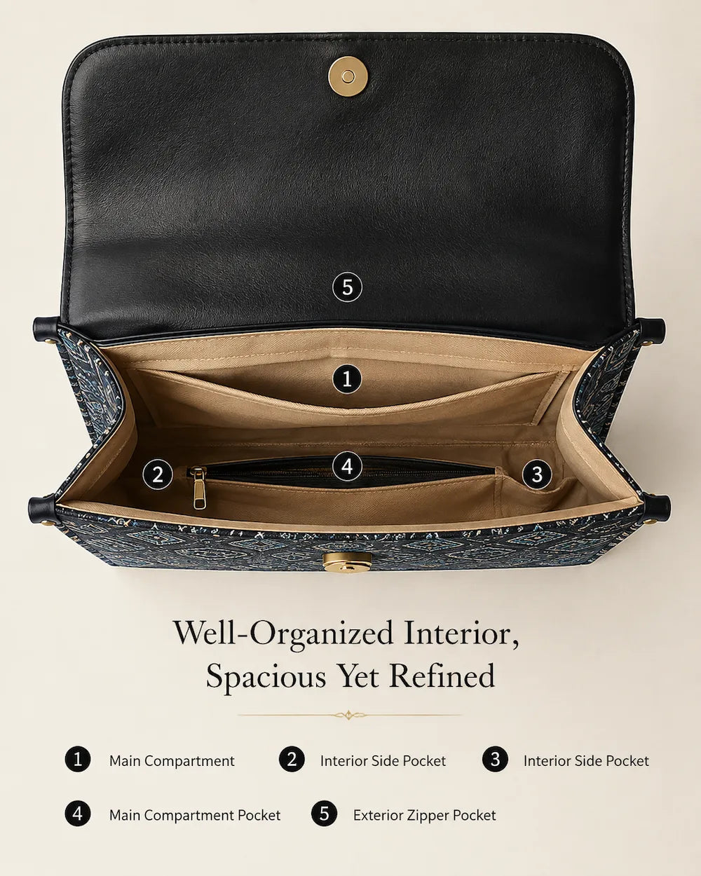 Chinese Brocade Backpack – Blossom & Swallow — additional product view