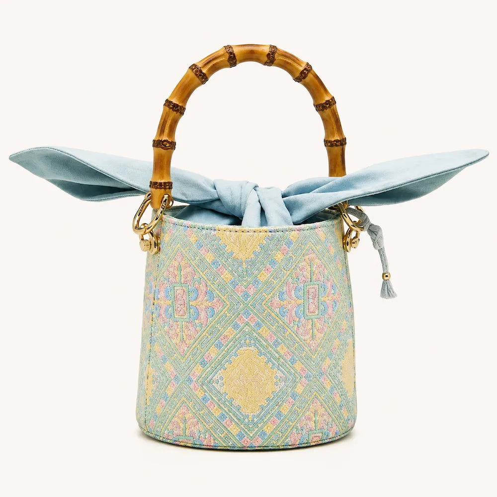Chinese Heritage Handbag – Longevity Pattern — full product view