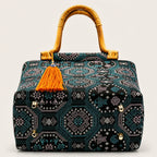 Zimloom "Python-and-Dragon" Pattern Handbag