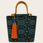 Zimloom "Python-and-Dragon" Pattern Handbag