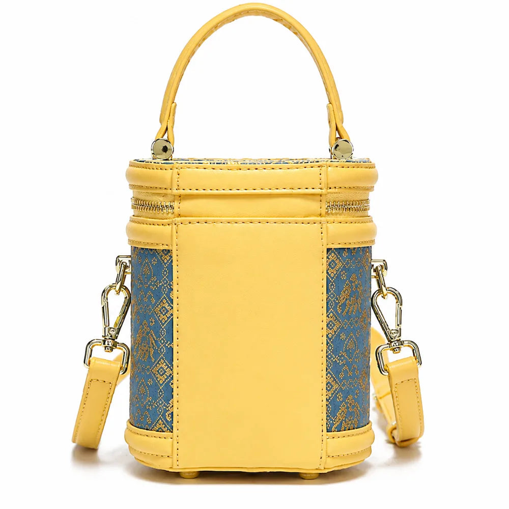 Zimloom "Renewal of All Things" Pattern Fortune Bucket Bag