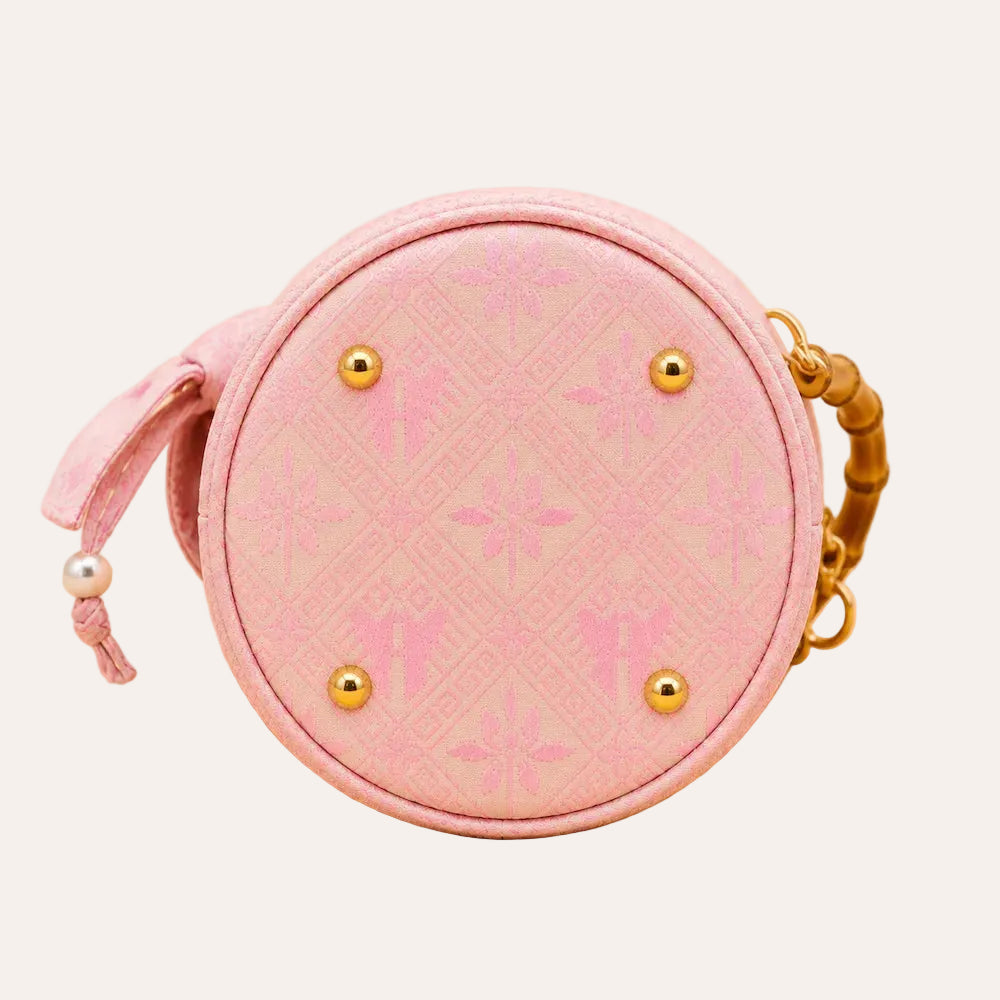 Zimloom "Twin-fish and Lotus" Pattern Handbag