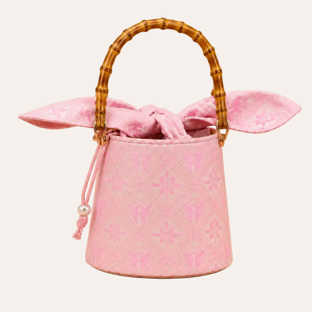 Zimloom "Twin-fish and Lotus" Pattern Handbag